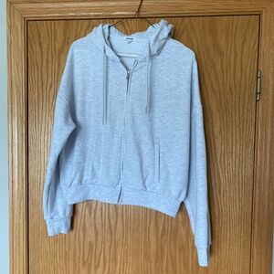 Garage Full Zip Crop Hoodie